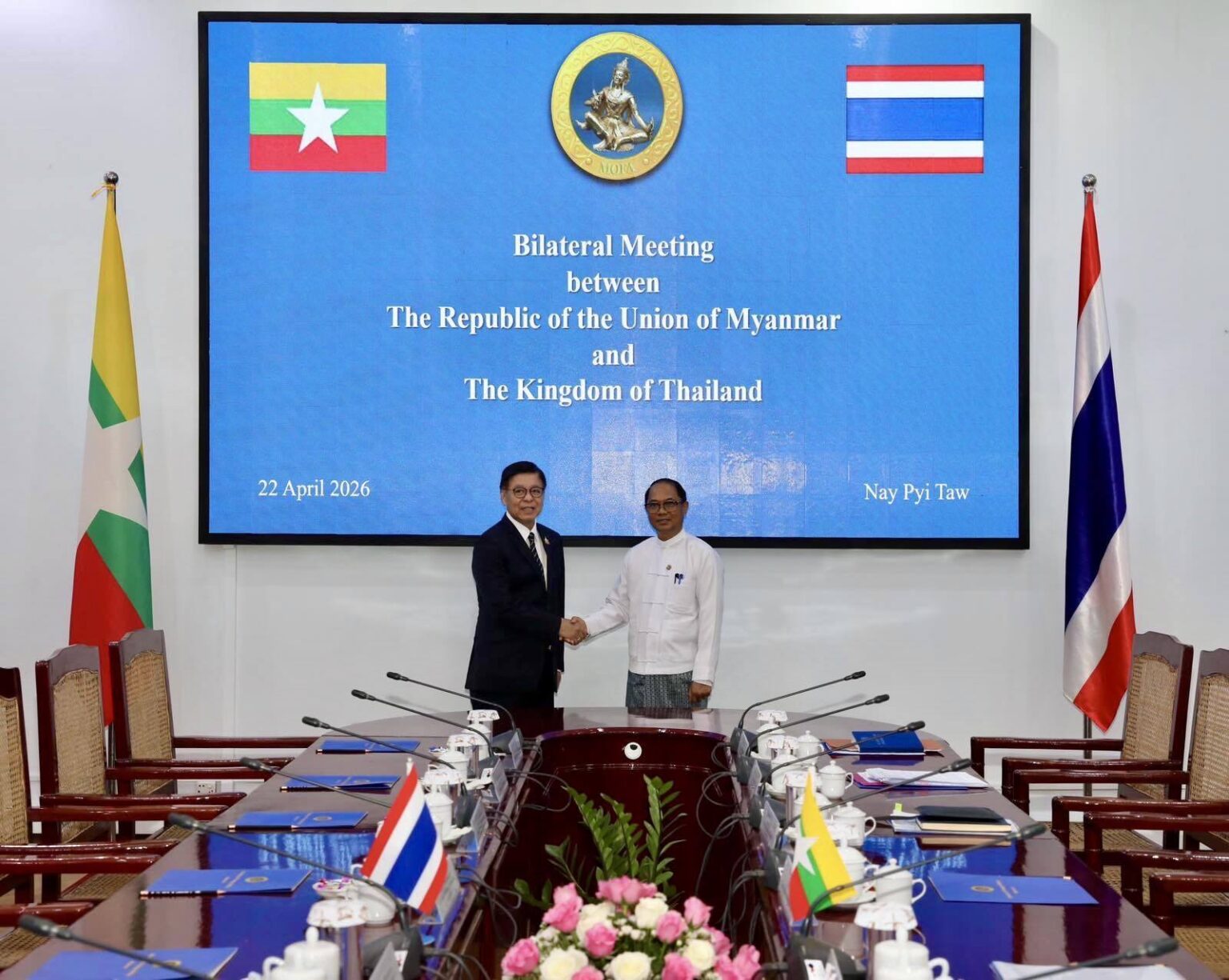 Foreign Ministers of Myanmar and Thailand hold Bilateral Meeting ...