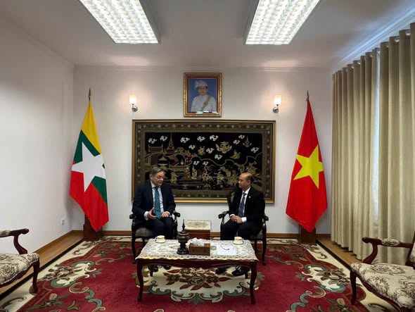 Ambassador of Myanmar receives H.E. Mr. Marcelo Paz Saraiva Camara, newly-appointed Brazilian Ambassador to Viet Nam